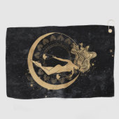 Serviette De Golf Déesse du Zodiaque | Astrologie de la bibliothèque (Horizontal)