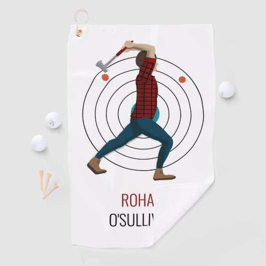 Serviette De Golf Défilement Ax (En situation)