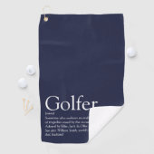Serviette De Golf Définition de Golfeur personnalisé Marine Bleu (En situation)
