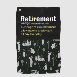 Serviette De Golf Définition de la retraite de golf pour golfeur
