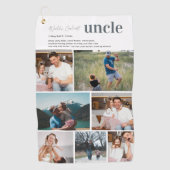 Serviette De Golf Définition de l'oncle | 7 Photo personnalisée (Devant)