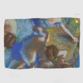 Serviette De Golf Degas Blue Dancers Pastel Fine Art Masterpiece (Horizontal)