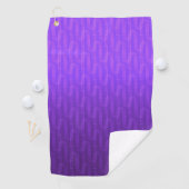 Serviette De Golf Dégradé du lilas néon. (En situation)
