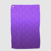 Serviette De Golf Dégradé du lilas néon. (Devant)