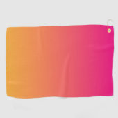 Serviette De Golf dégradé rose et orange (Horizontal)