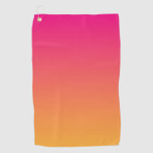 Serviette De Golf dégradé rose et orange (Devant)