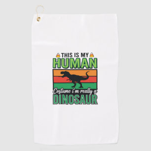 Serviette De Golf Déguisement Humain Dinosaure Drôle Halloween