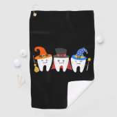 Serviette De Golf Dentiste Halloween dents Dentaire (En situation)