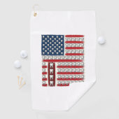 Serviette De Golf Dentiste Patriotique Dent Drapeau (En situation)