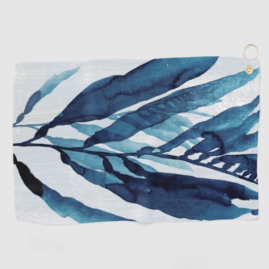 Serviette De Golf Dérive bleue I (Horizontal)