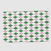Serviette De Golf Dernier Golf Bachelorette Rose Vert (Horizontal)
