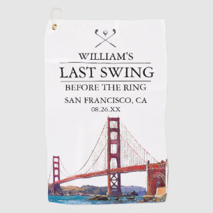 Serviette De Golf Dernier Swing de San Francisco avant la Bague de B