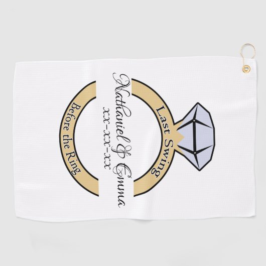 Serviette De Golf Dernier Tour de piste avant l'alliance, Enterremen (Horizontal)