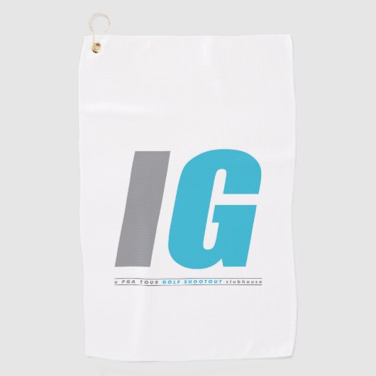 Serviette de golf des gars irrationnels (Devant)