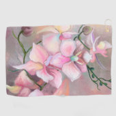 Serviette de golf des Orchidées roses (Horizontal)