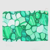 Serviette De Golf Des pierres rondes dans les tons vert clair à ment (Horizontal)