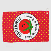Serviette De Golf Des tomates de ma tête (Horizontal)
