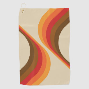 Serviette De Golf Design coloré d'ailes de style rétro