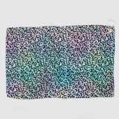 Serviette De Golf Design de la série Leopard Iridescente 8 (Horizontal)