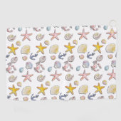 Serviette De Golf Design de plage simple et agréable (Horizontal)