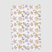 Serviette De Golf Design de plage simple et agréable (Devant)