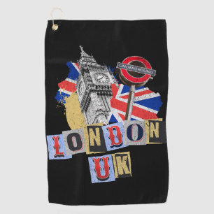Serviette De Golf Design de style rétro à Londres