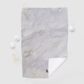 Serviette De Golf Design élégant en marbre gris et beige (En situation)