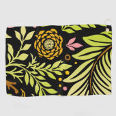 Serviette De Golf Design floral 18 (Horizontal)