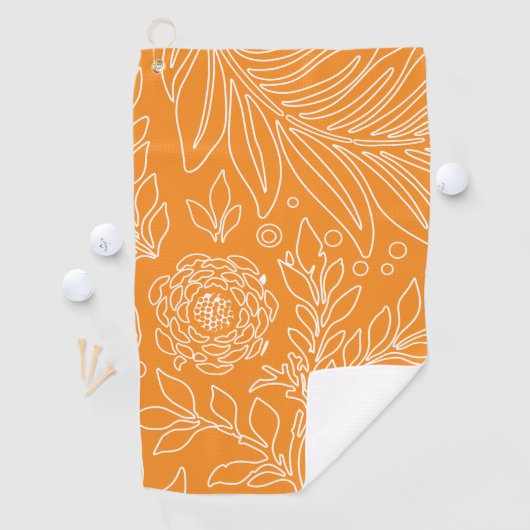 Serviette De Golf Design floral 35 (En situation)