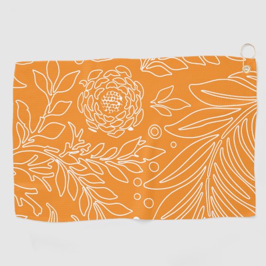 Serviette De Golf Design floral 35 (Horizontal)