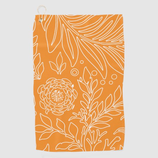 Serviette De Golf Design floral 35 (Devant)