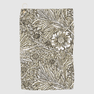 Serviette De Golf Design floral complexe en Brown et blanc