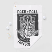 Serviette De Golf Design Guitar Rock (En situation)