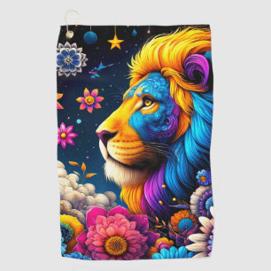 Serviette De Golf Design Lion