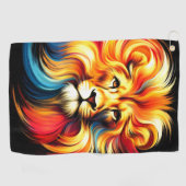 Serviette De Golf Design Lion (Horizontal)