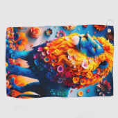 Serviette De Golf Design Lion (Horizontal)