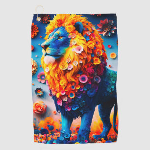 Serviette De Golf Design Lion
