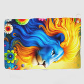 Serviette De Golf Design Lion (Horizontal)