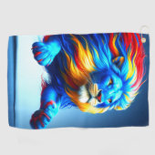 Serviette De Golf Design Lion (Horizontal)