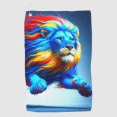 Serviette De Golf Design Lion (Devant)