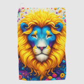 Serviette De Golf Design Lion (Devant)