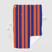 Serviette De Golf Design Motif Orange Blue (En situation)