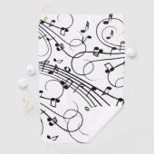Serviette De Golf Design musical branché (En situation)