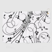 Serviette De Golf Design musical branché (Horizontal)