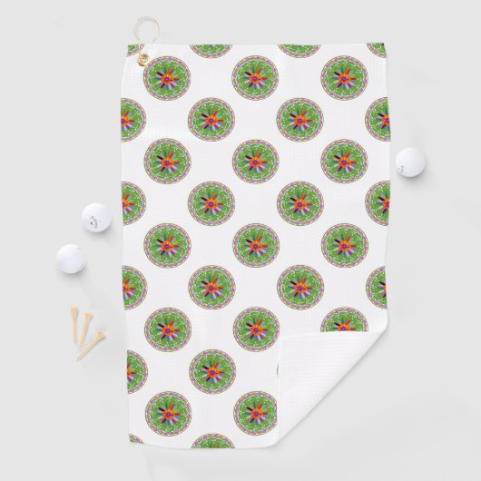 Serviette De Golf Design Otomi moderne (En situation)