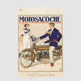 Serviette de golf design personnalisée des années 