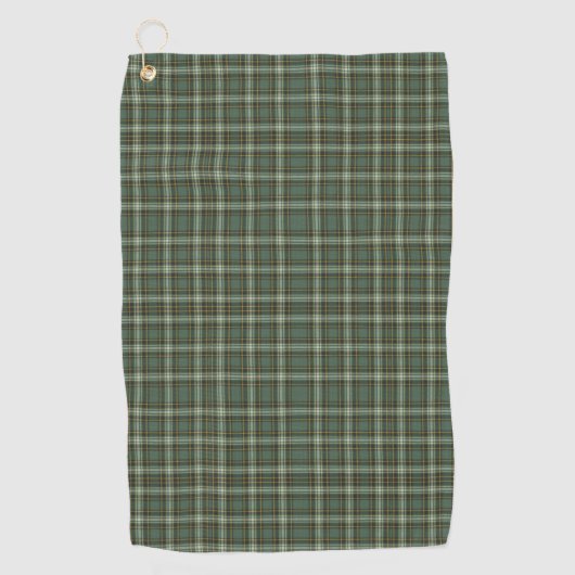 Serviette De Golf Design Plaid Jaune Plaid Joli Vert (Devant)