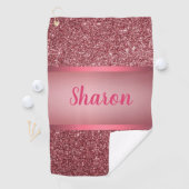 Serviette De Golf Design rose éclatant (En situation)