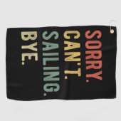 Serviette De Golf Désolé ne peut pas naviguer avant II (Horizontal)