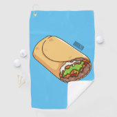 Serviette De Golf dessin animé de Burrito (En situation)